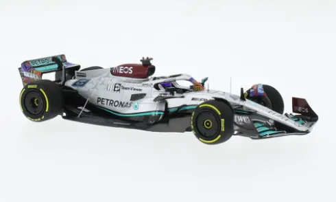 Mercedes AMG W13 E Performance, Formel 1, GP Miami, 2022, Mercedes AMG Petronas Formula One Team, Petronas, #63, G.Russell, 1:43, Minichamps