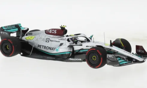 Mercedes AMG W13 E Performance, Formel 1, GP Bahrain, 2022, Mercedes AMG Petronas Formula One Team, Petronas, #44, L.Hamilton, 1:43, Minichamps