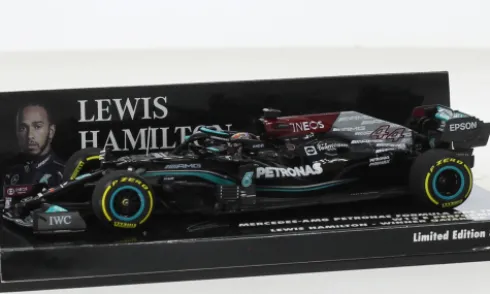 Mercedes AMG W12 E Performance, Formel 1, GP Qatar, 2021, Mercedes AMG Petronas Formula One Team, Petronas, #44, L.Hamilton, 1:43, Minichamps