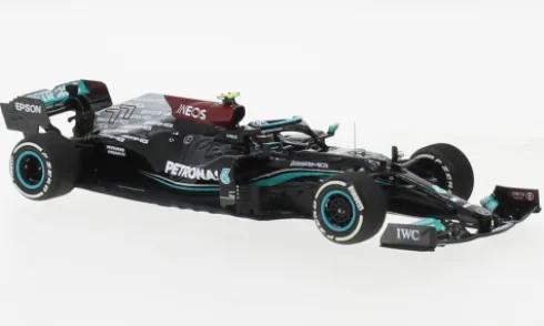 Mercedes AMG W12 E Performance, Formel 1, GP Bahrain, 2021, Mercedes AMG Petronas Formula One Team, Petronas, #77, V.Bottas, 1:43, Minichamps