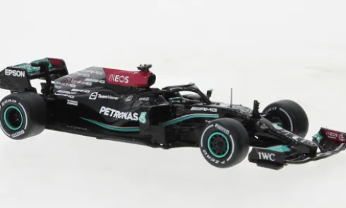 Mercedes AMG W12 E Performance, Formel 1, GP Großbritannien, 2021, Mercedes AMG Petronas Formula One Team, Petronas, #44, L.Hamilton, 1:64, Tarmac Works