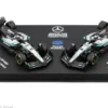 Mercedes 2er Set: W16, Formel 1, 2025, Mercedes AMG Petronas F1 Team, #63, G.Russell, 1:64, Bburago