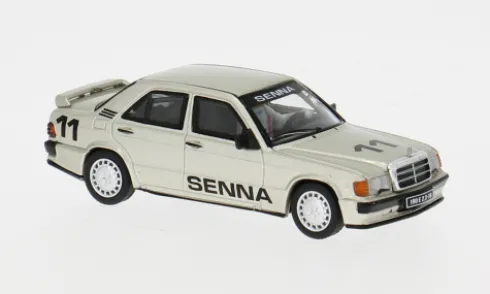 Mercedes 190 E 2.3-16 (W201), Race of Champions, 1984, #11, A.Senna, 1:64, Mini GT