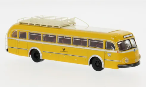 Mercedes O 6600 H Überlandbus, 1951, Deutsche Bundespost, 1:87, Brekina