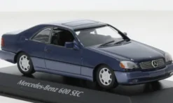Mercedes 600 SEC (C140), blau, 1992, 1:43, Maxichamps