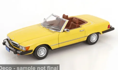 Mercedes 450 SL (R 107) US-Version, gelb, 1979, 1:12, KK Scale