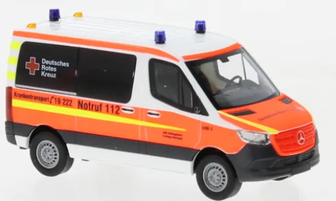 Mercedes Sprinter SWB, 2018, DRK Esslingen-Nürtingen, 1:87, Busch