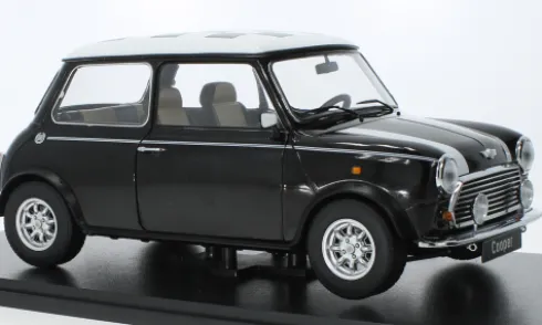 Mini Cooper, schwarz/Dekor, 1:12, KK Scale