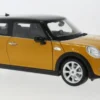 Mini Cooper S, dunkelgelb, 1:18, Welly