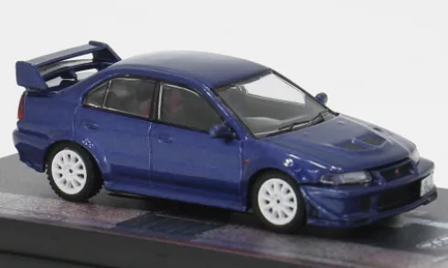 Mitsubishi Lancer Evolution VI, blau, 1:64, Tarmac Works