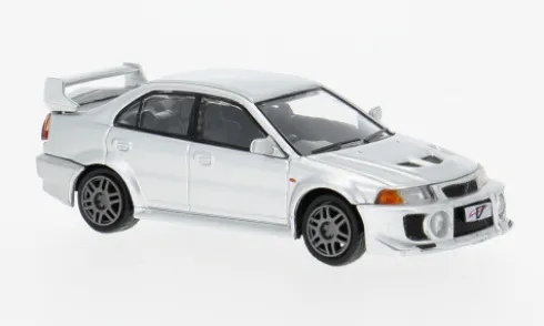 Mitsubishi Lancer EVO V, silber, 1:64, BM Creations