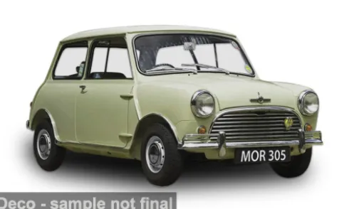 Morris mini cooper S, hellgelb, 1964, 1:12, Sun Star