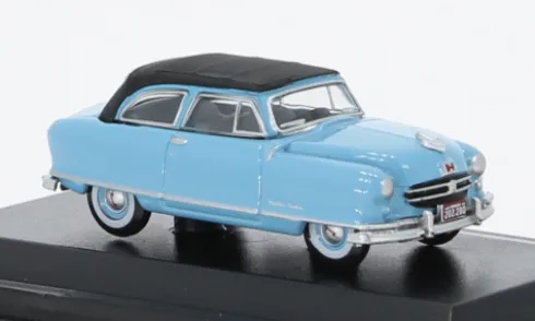 Nash Rambler Custom Landau Convertible, hellblau/schwarz, 1950, 1:87, Oxford