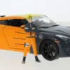 Nissan GT-R, orange/grau, 2009, 1:24, Jada