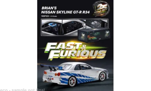 Nissan GT-R (R34), 2024, 1:18, Spark