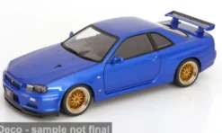 Nissan GT-R R34 V-Spec II, blau, 2001, 1:12, KK Scale