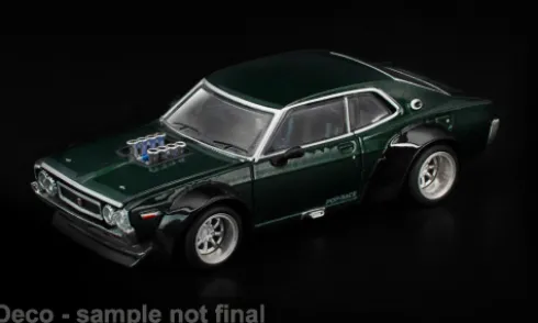 Nissan Laurel C130, dunkelgrün, 1:64, Pop Race