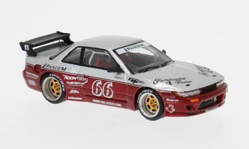 Nissan Pandem Silvia S13, rot/weiss, 1:64, Pop Race