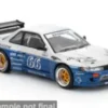 Nissan Silvia (S13), blau/weiss, 1:64, Pop Race