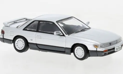 Nissan Silvia (S13), silber, 1:64, BM Creations