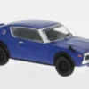 Nissan Skyline 2000 GT-R (KPGC110), blau, 1974, 1:64, Tarmac Works