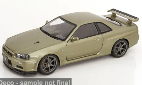 Nissan Skyline GT-R R34 V-Spec Nür, hellgrün, 2001, 1:12, KK Scale