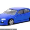 Nissan Skyline R34 GT-R, blau, 1:64, Tarmac Works