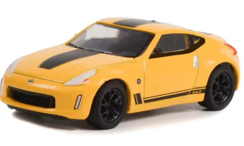 Nissan 370Z Heritage Edition, gelb/schwarz, 2019, 1:64, Greenlight