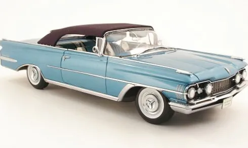 Oldsmobile 98 Convertible, hellblau/schwarz, 1959, 1:18, Sun Star