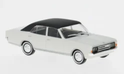 Opel Record C, weiss/schwarz, 1966, 1:87, Busch