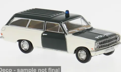 Opel Rekord A Caravan, 1963, Polizei, 1:87, Brekina