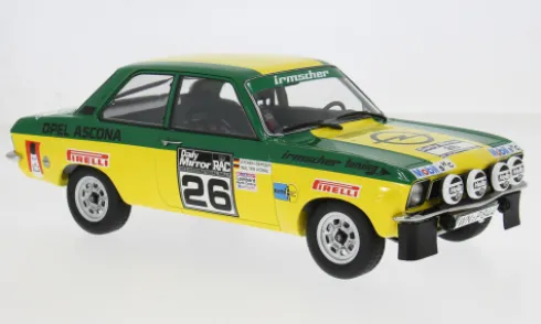 Opel Ascona A, RAC Rally, 1973, #26, W.Röhrl/J.Berger, 1:18, MCG