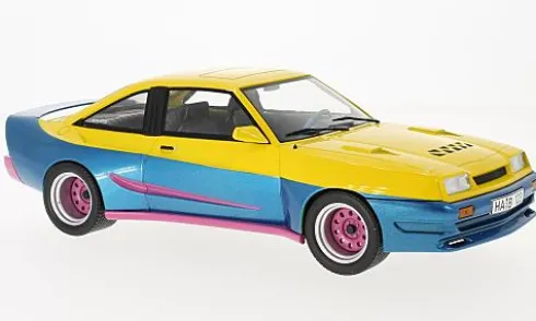 Opel Manta B Mattig, gelb/blau, 1991, 1:18, MCG