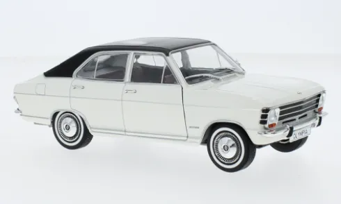 Opel Olympia A, weiss/schwarz, 1967, 1:24, WhiteBox