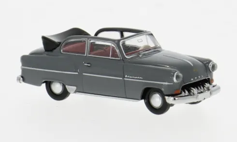 Opel Olympia Cabrio, dunkelgrau, 1954, 1:87, Brekina