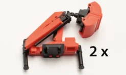 Palfinger Ladekran mit Zweischalengreifer, orange, 1:87, Herpa