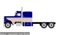 Peterbilt 359, blau/beige, 1973, 1:64, IXO America