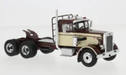 Peterbilt 281, dunkelbraun/beige, 1955, 1:43, IXO