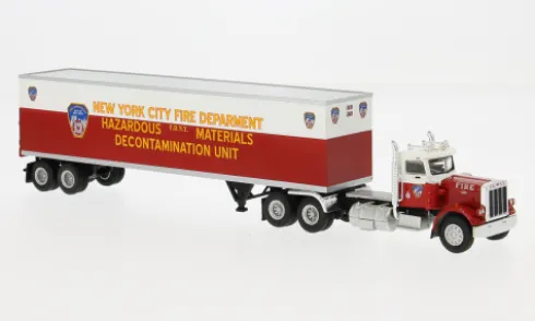 Peterbilt 359 Ko-SZ, 1973, FDNY, 1:87, Brekina