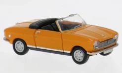 Peugeot 204 Cabriolet, orange, 1967, 1:87, Brekina