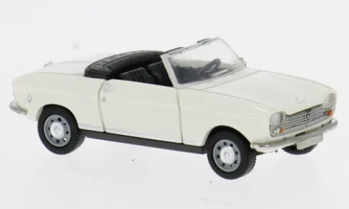 Peugeot 204 Cabriolet, weiss, 1967, 1:87, Brekina