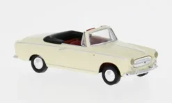 Peugeot 403 Cabriolet, weiss, 1956, 1:87, Brekina