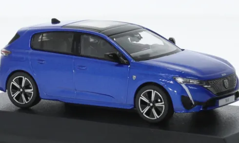 Peugeot 308 GT, blau, 2021, 1:43, Norev