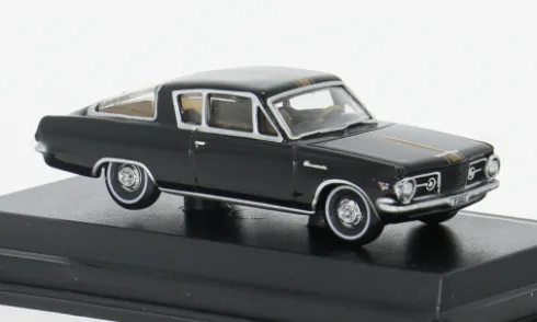 Plymouth Barracuda, schwarz/gold, 1965, 1:87, Oxford