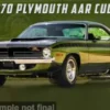 Plymouth AAR Cuda, dunkelgrün, 1970, 1:18, ACME