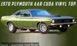Plymouth AAR Cuda Vinyl Top, dunkelgrün, 1970, 1:18, ACME