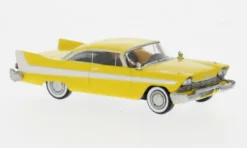 Plymouth Fury, gelb/weiss, 1958, 1:87, Brekina