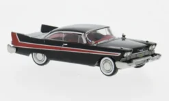 Plymouth Fury, schwarz/rot, 1958, 1:87, Brekina