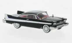 Plymouth Fury, schwarz/weiss, 1958, 1:87, Brekina