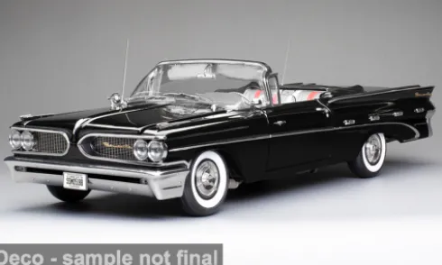 Pontiac Bonneville Convertible, schwarz, 1959, 1:18, Sun Star